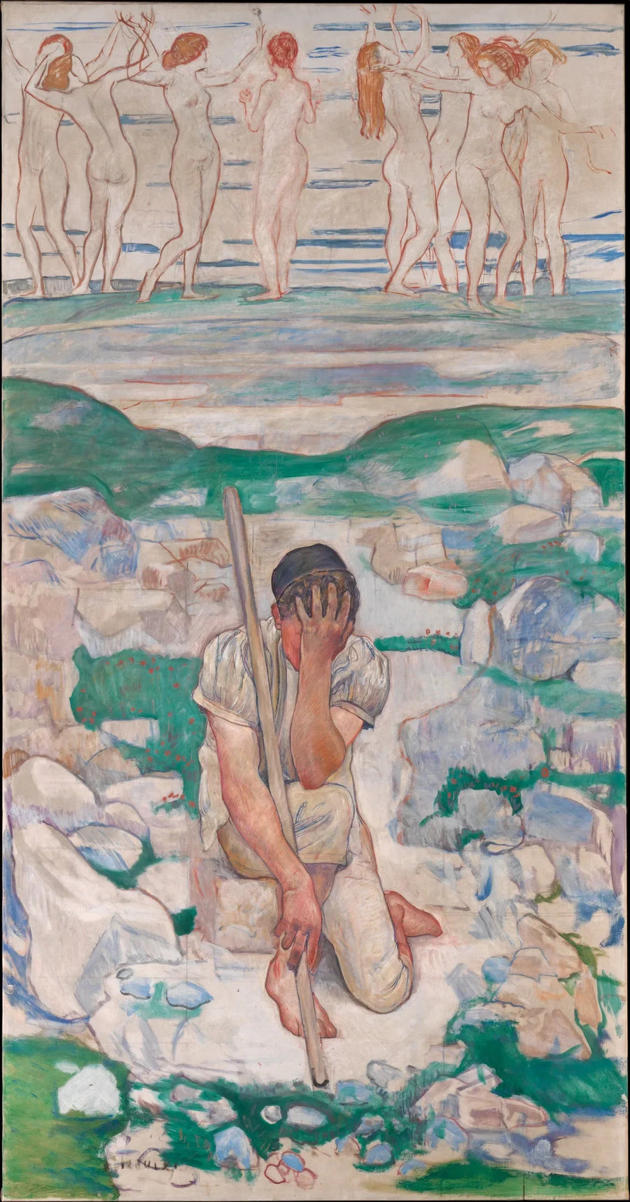 El sueño del pastor (Der Traum des Hirten) - Ferdinand Hodler