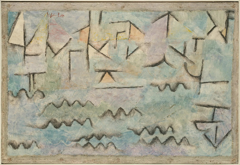 El Rin en Duisburgo - Paul Klee