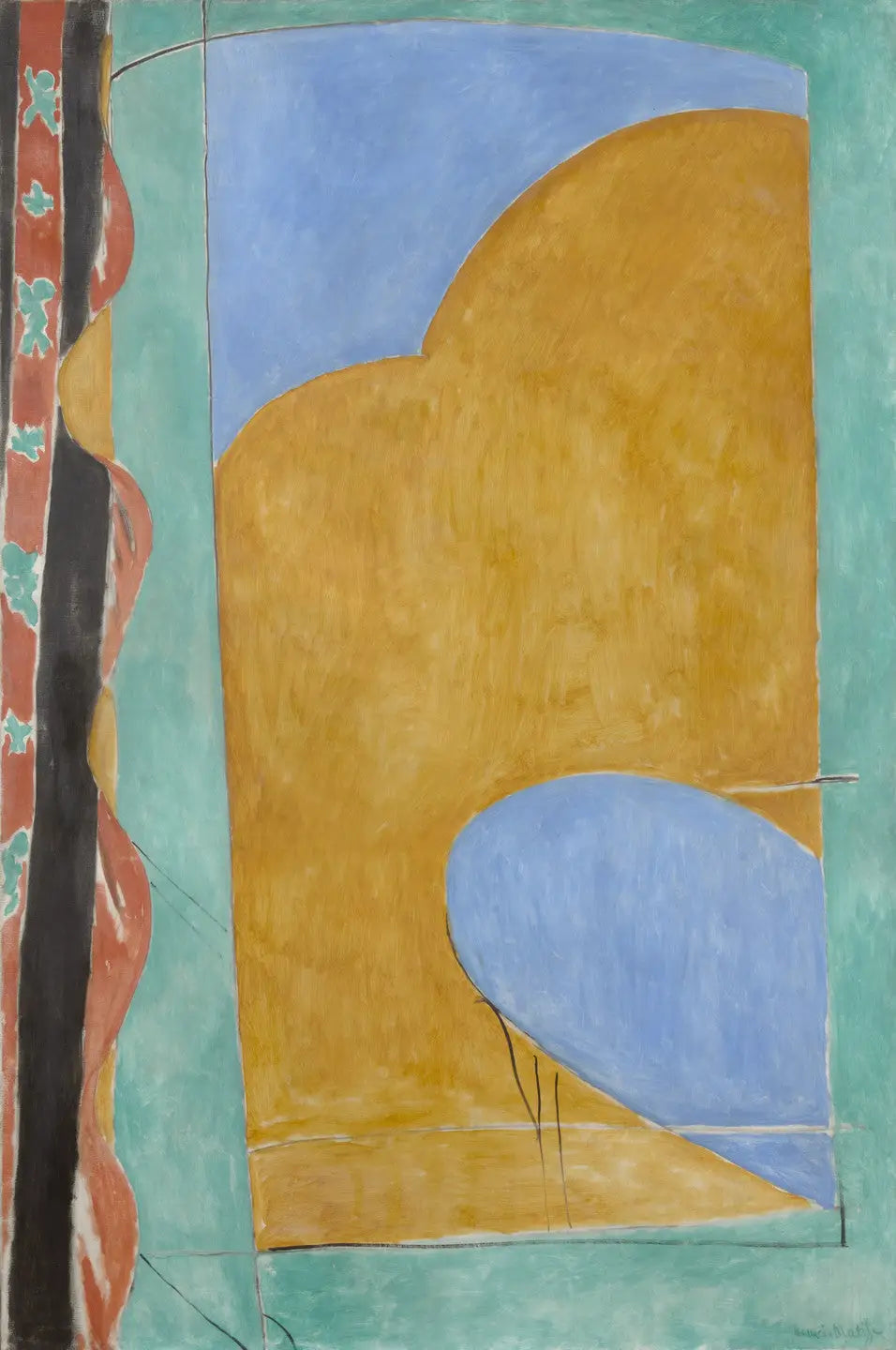 Le Rideau jaune - Henri Matisse image 1 reproduction réalisée par Alpha Reproduction
