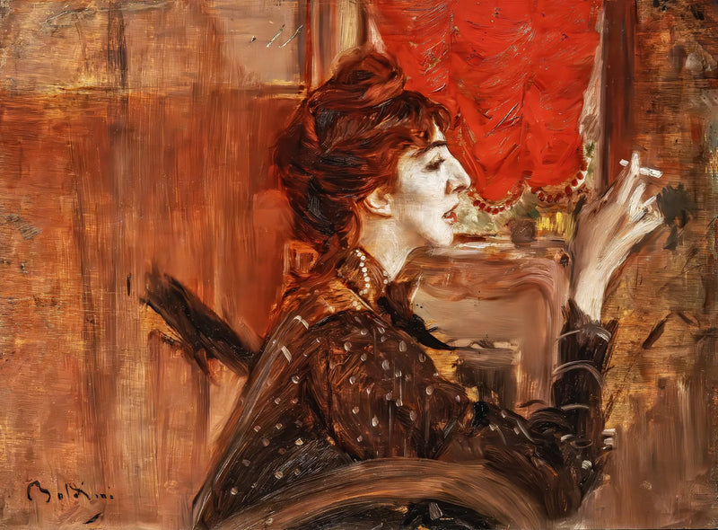 La cortina roja - Giovanni Boldini