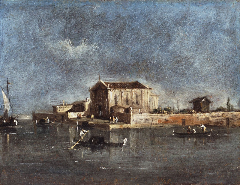El río de los Mendicantes en Venecia - Francesco Guardi