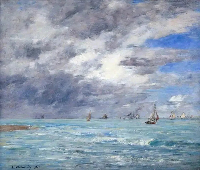 La costa en Deauville - Eugène Boudin