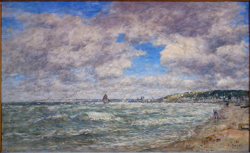 La Orilla de Deauville - Eugène Boudin