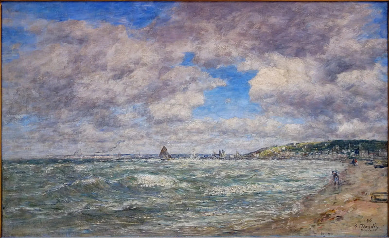 La Orilla de Deauville - Eugène Boudin
