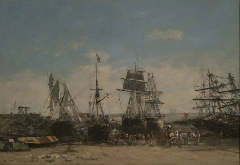 La orilla de Portrieux, Côtes-du-Nord - Eugène Boudin
