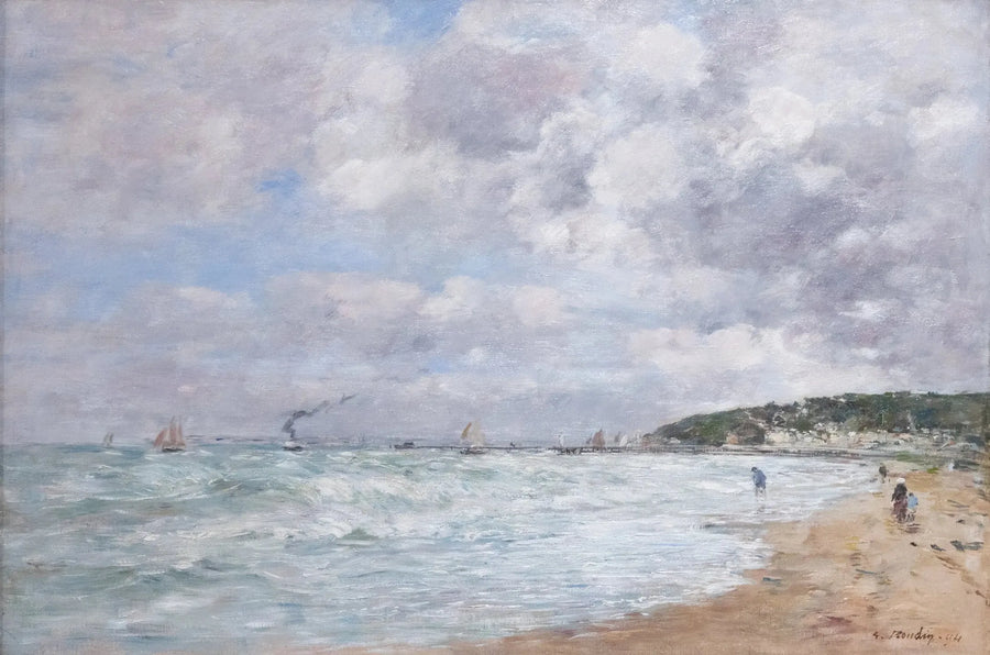 La orilla de Trouville - Eugène Boudin