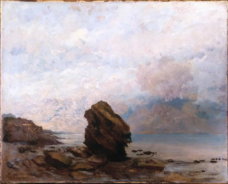 El Roca Aislada - Gustave Courbet