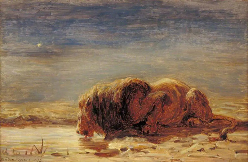 El rey bebe - Briton Rivière