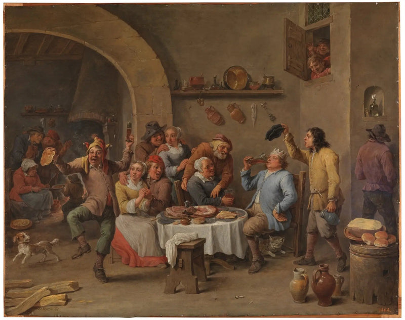 El rey bebe - David Teniers el Joven