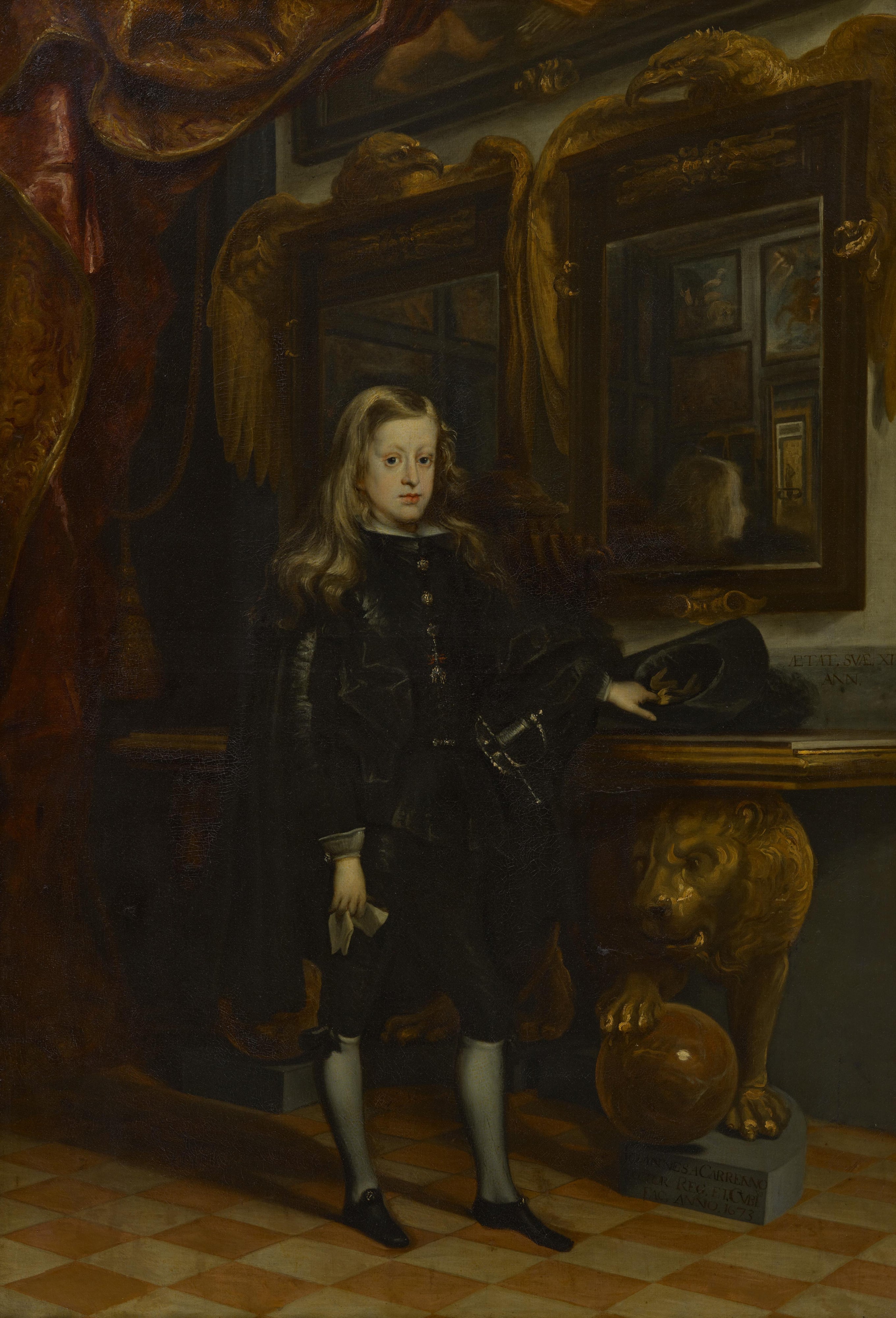 Le roi Charles II d'Espagne (1661-1700) à l'âge de douze ans - Juan Carreño de Miranda image 1 reproduction réalisée par Alpha Reproduction