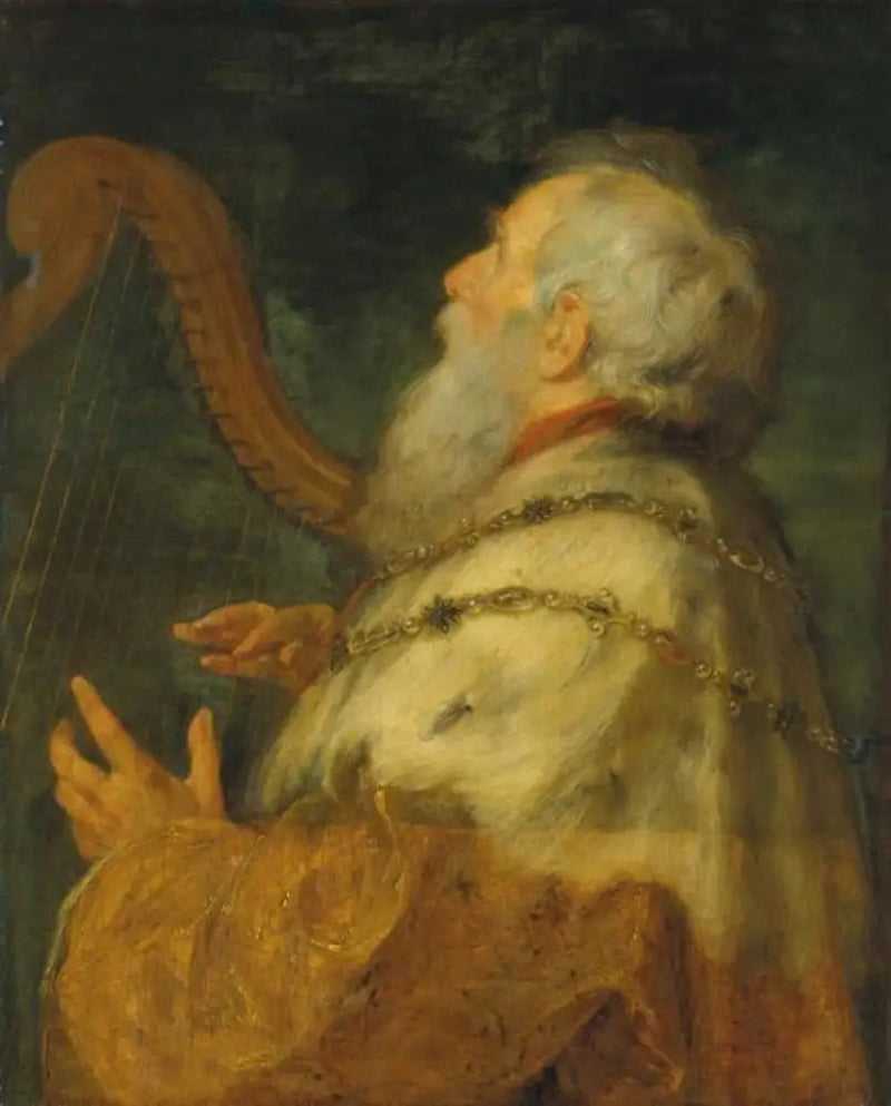 El rey David tocando la arpa - Peter Paul Rubens