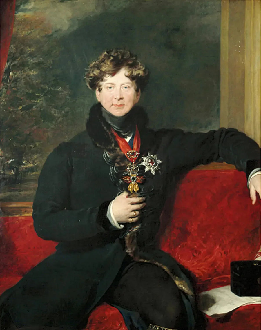 El rey Jorge IV sentado, con ropa de mañana - Thomas Lawrence