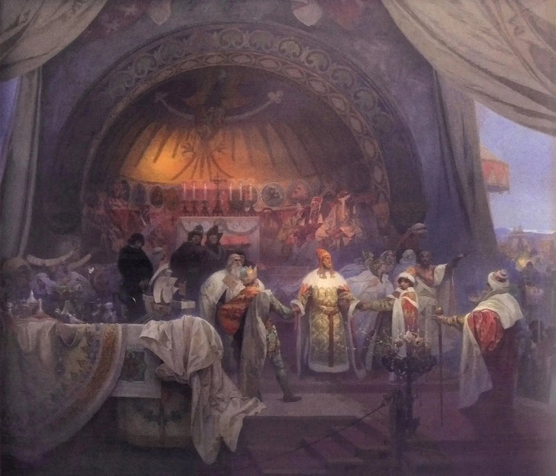 El Rey Premisl Otakar II de Bohemia - Alphonse Mucha