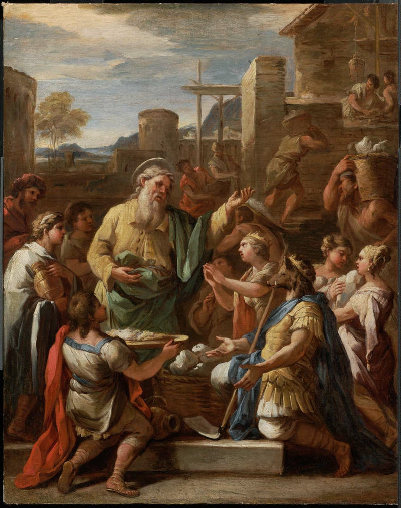El rey Tiridates frente a san Gregorio el Armenio - Luca Giordano