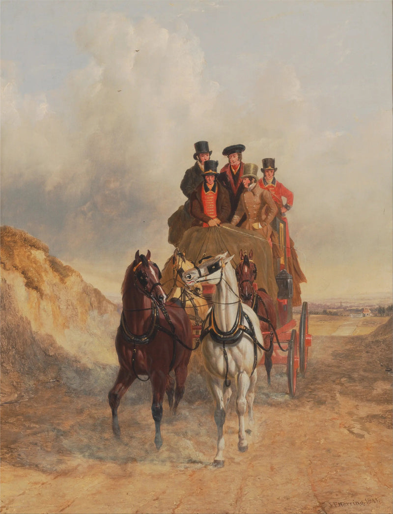 El carruaje real en la carretera - John Frederick Herring, Sr.