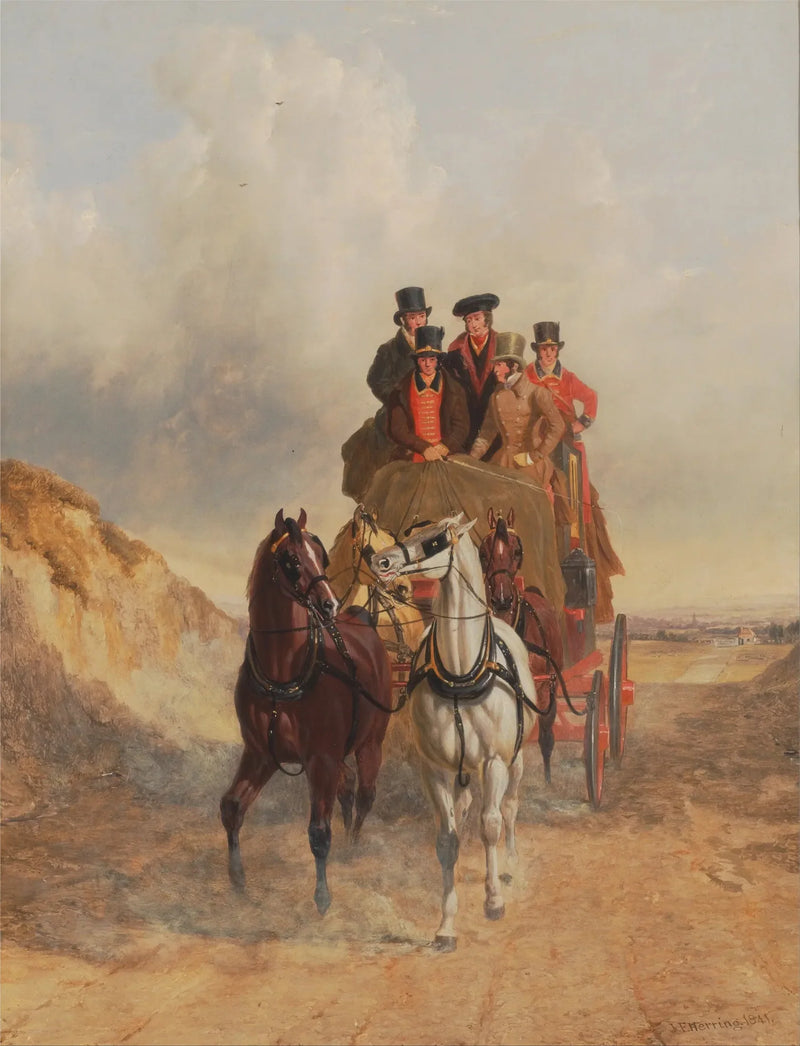 El carruaje real en la carretera - John Frederick Herring, Sr.