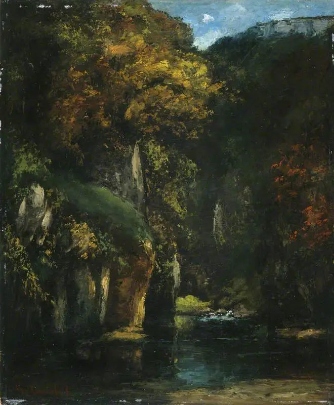 El arroyo del Pozo Negro - Gustave Courbet