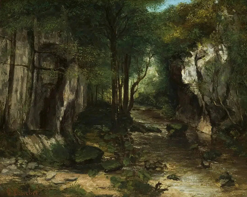 El arroyo del Pozo negro - Gustave Courbet
