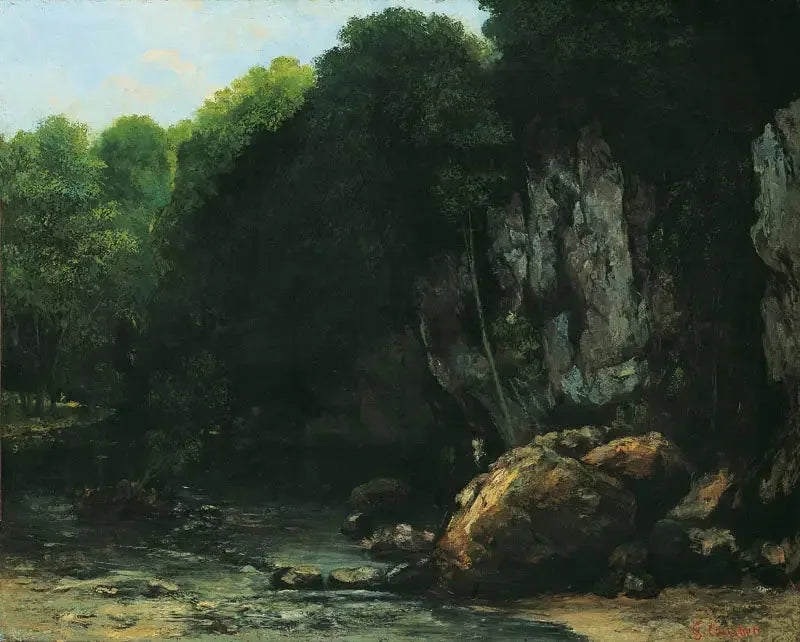 El arroyo del Pozo Negro - Gustave Courbet