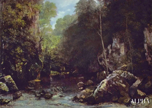 Le Ruisseau du Puits noir - Gustave Courbet - Reproductions de tableaux et peintures haut de gamme