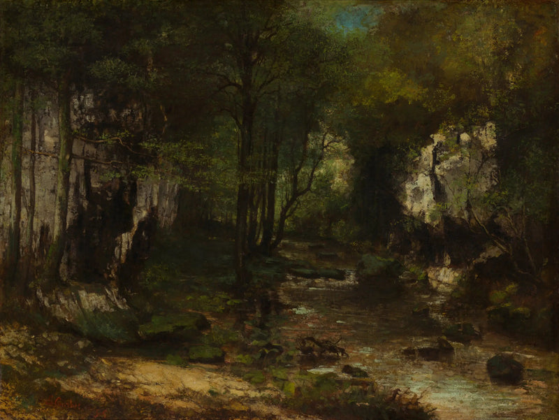 El Arroyo (El Arroyo del Pozo Negro; valle de la Loue) - Gustave Courbet
