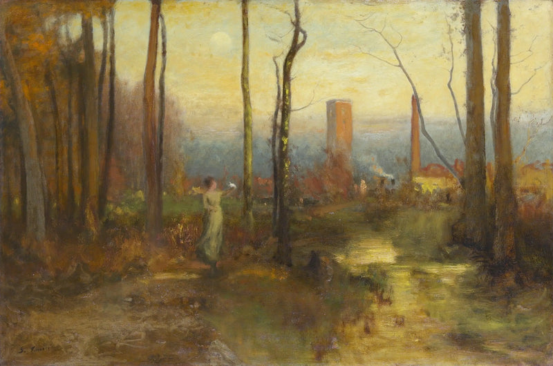 El arroyo Mill, Montclair, Nueva Jersey - George Inness