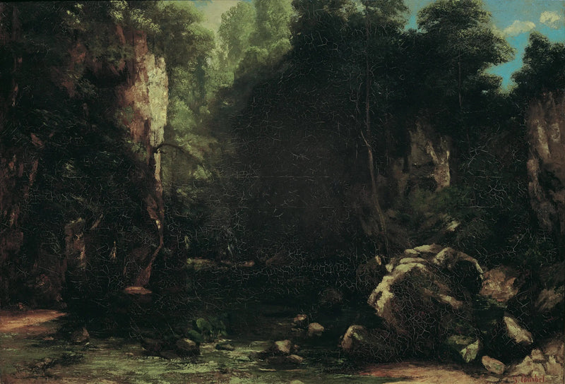 El arroyo sombreado - Gustave Courbet