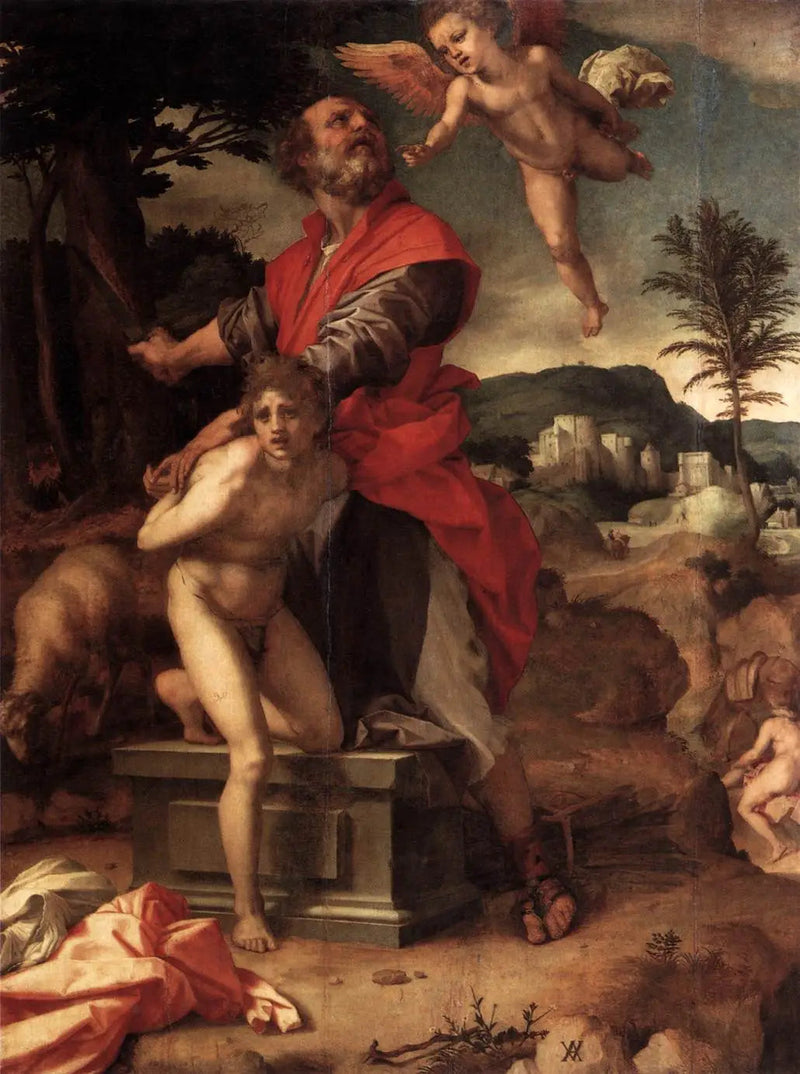 El Sacrificio de Isaac - Andrea del Sarto