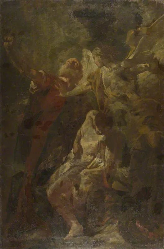 El sacrificio de Isaac - Giovanni Battista Piazzetta