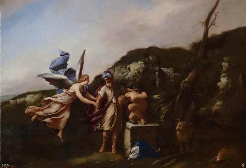 El sacrificio de Isaac - Luca Giordano
