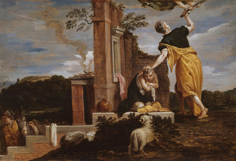 El sacrificio de Isaac por Abraham - David Teniers el Joven