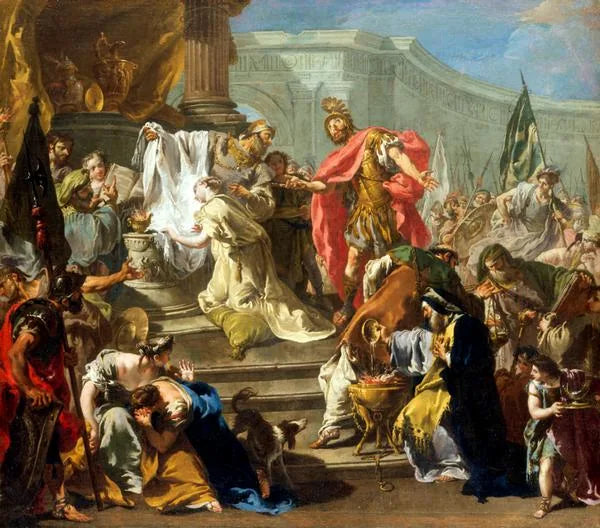 El sacrificio de la hija de Jephté (Pittoni, Southampton) - Giovanni Battista Pittoni