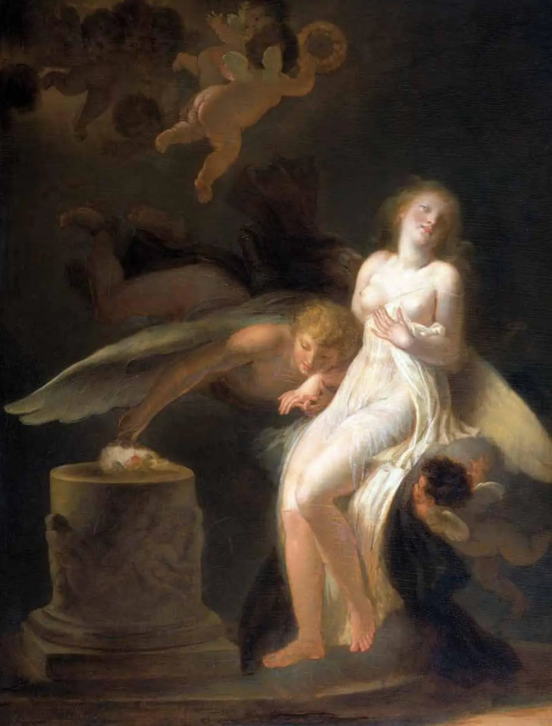 El sacrificio de la rosa - Jean-Honoré Fragonard