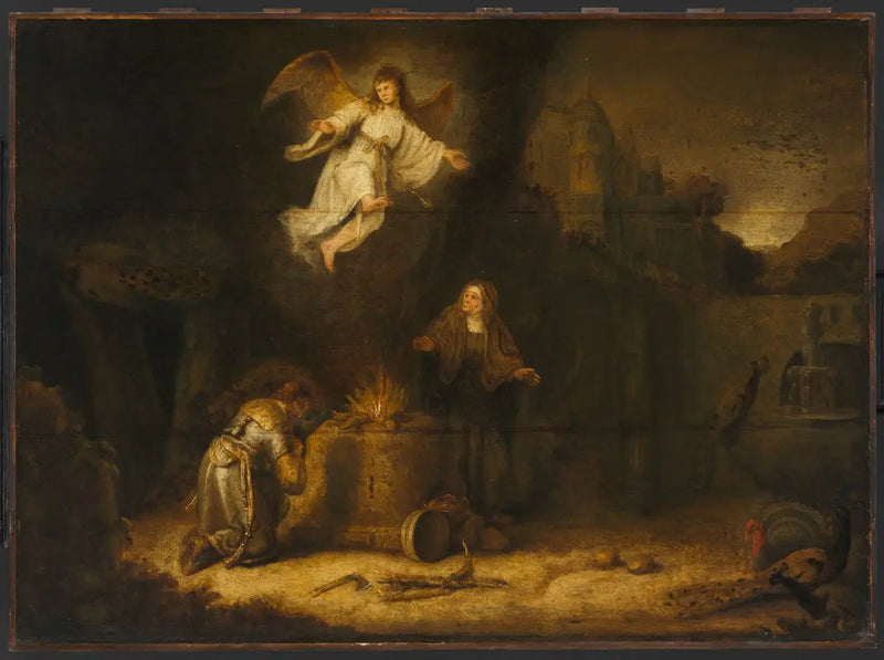 El sacrificio de Manoah - Rembrandt
