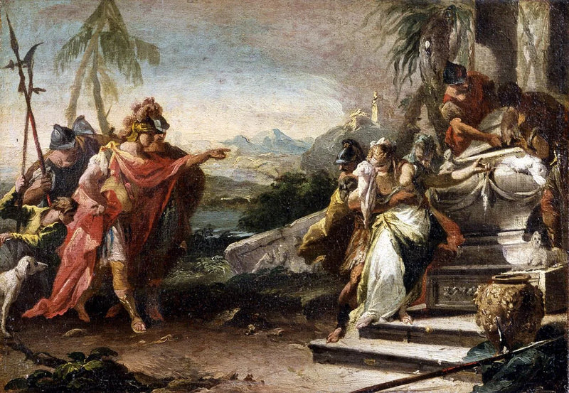 El sacrificio de Políxena - Giovanni Battista Pittoni