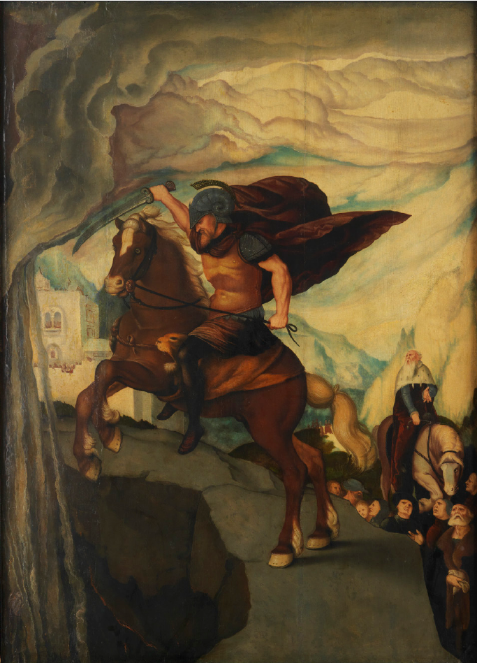 El sacrificio de uno mismo de Marco Curcio - Hans Baldung Grien
