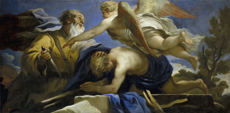 El sacrificio de Isaac - Luca Giordano