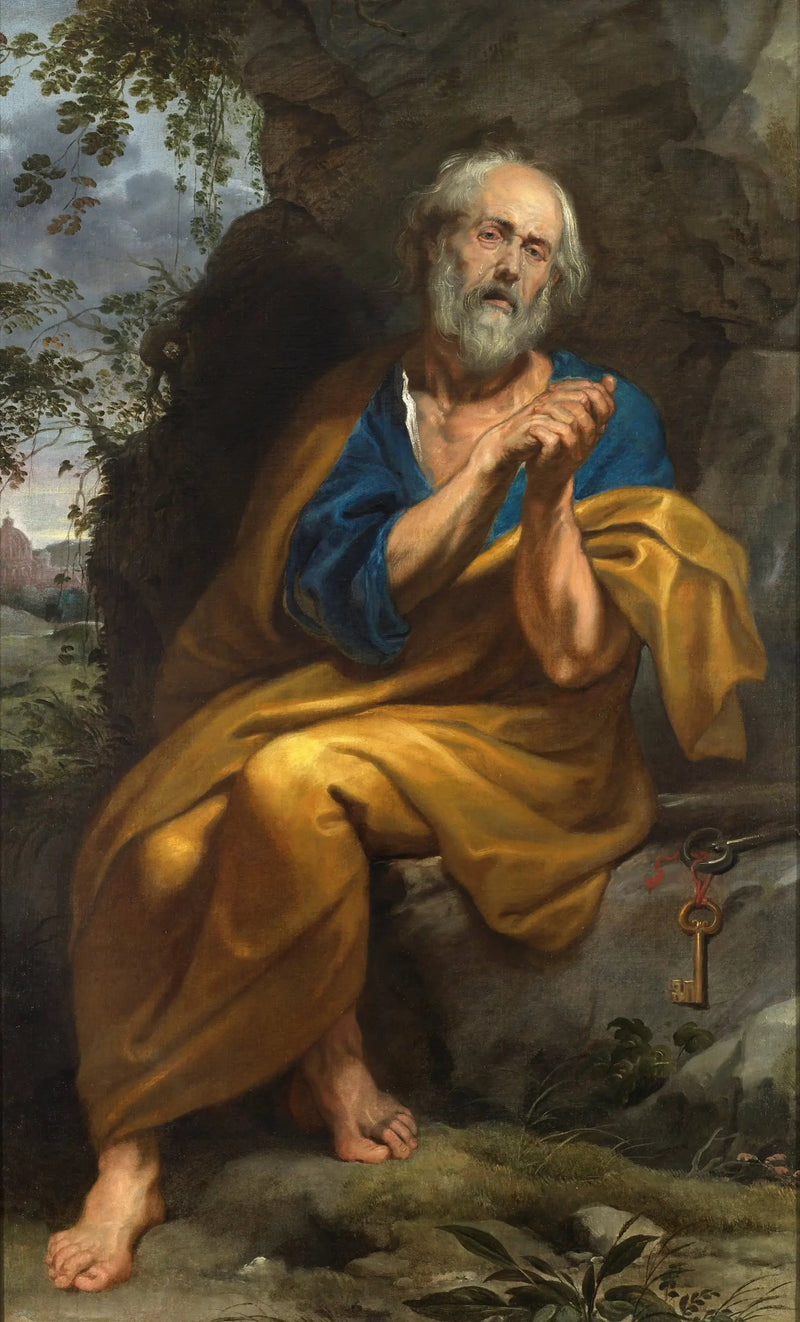 El Santo Pedro Penitente - Antoine van Dyck