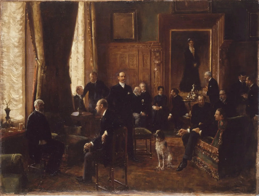 El salón de la condesa Potocka - Jean Béroud