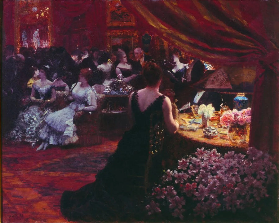 La sala de la princesa Mathilde Bonaparte - Giuseppe De Nittis
