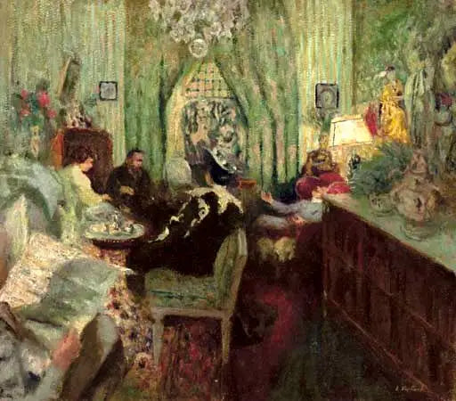 El Salón de Madame Aron - Édouard Vuillard