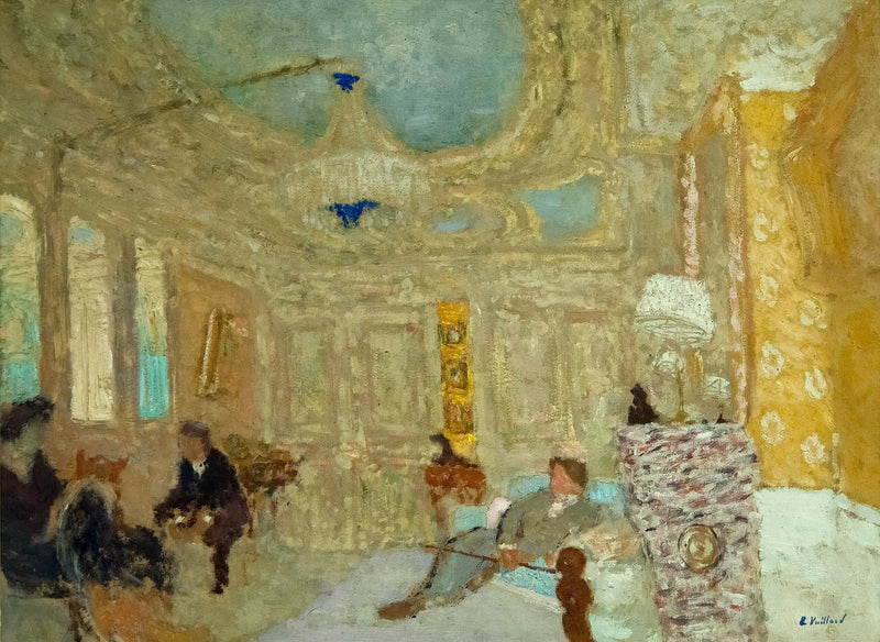 La sala de los Hessel, calle de Rivoli - Édouard Vuillard