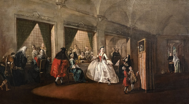 La sala de las monjas de San Zaccaria - Francesco Guardi