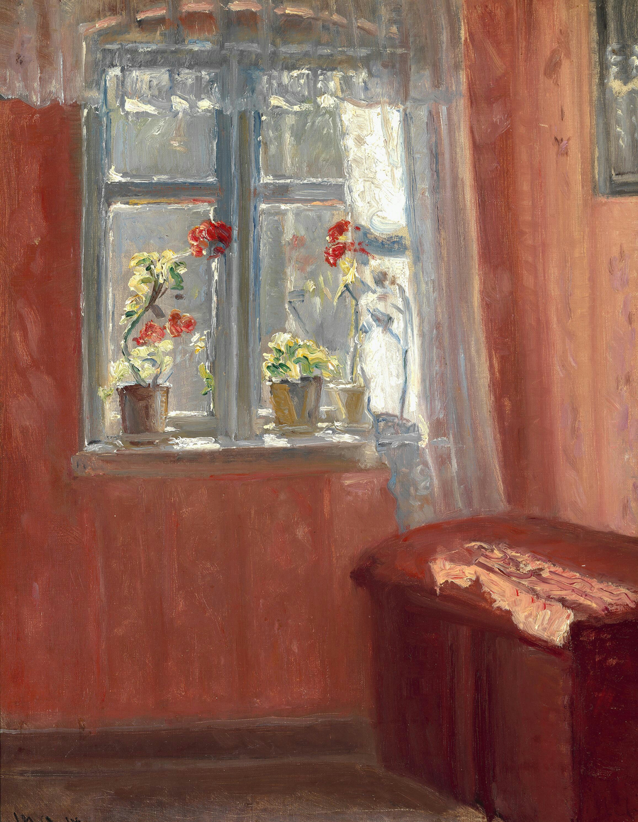 La sala de estar roja. -Michael Peter Ancher