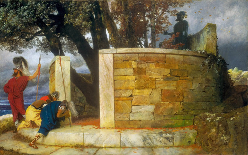 El santuario de Hércules - Arnold Böcklin