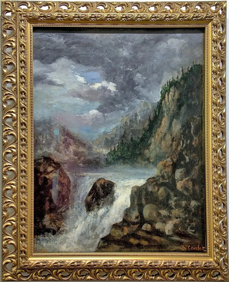 El salto del Doubs - Gustave Courbet