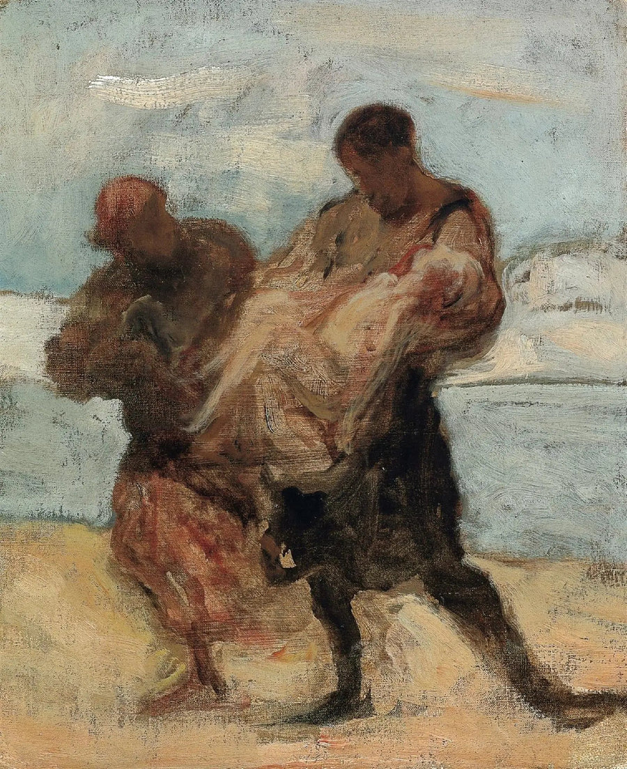 El rescate - Honoré Daumier