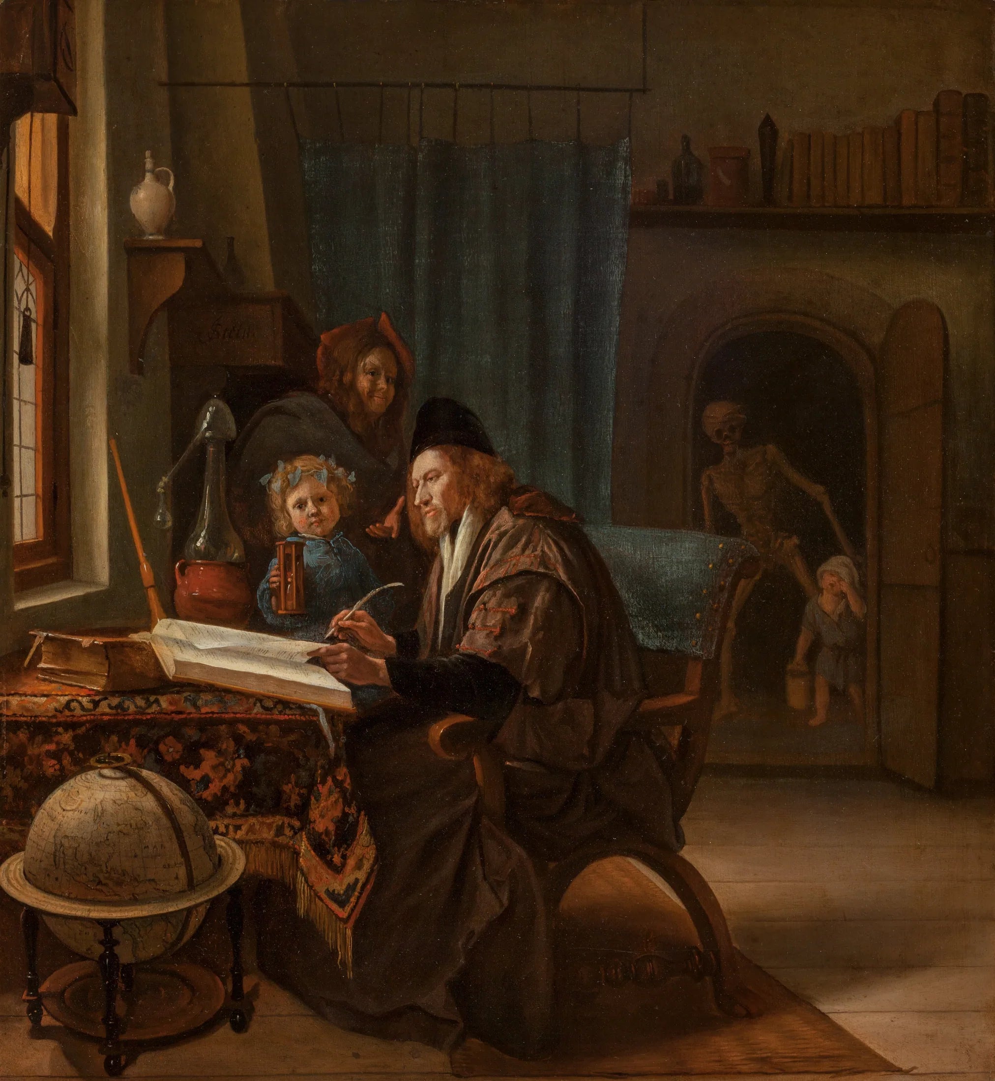 Le savant et la mort - Jan Steen image 1 tableau peint à l’huile sur toile