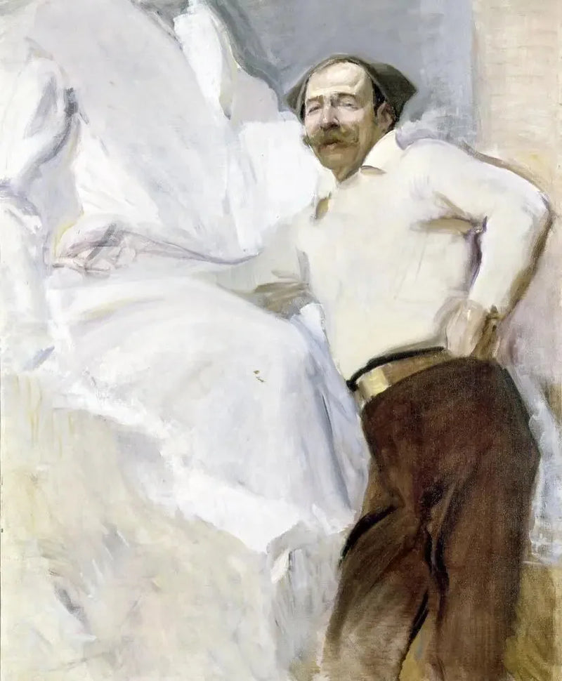 El escultor, Mariano Benlliure y Gil - Joaquín Sorolla