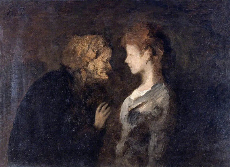 El secreto - Honoré Daumier